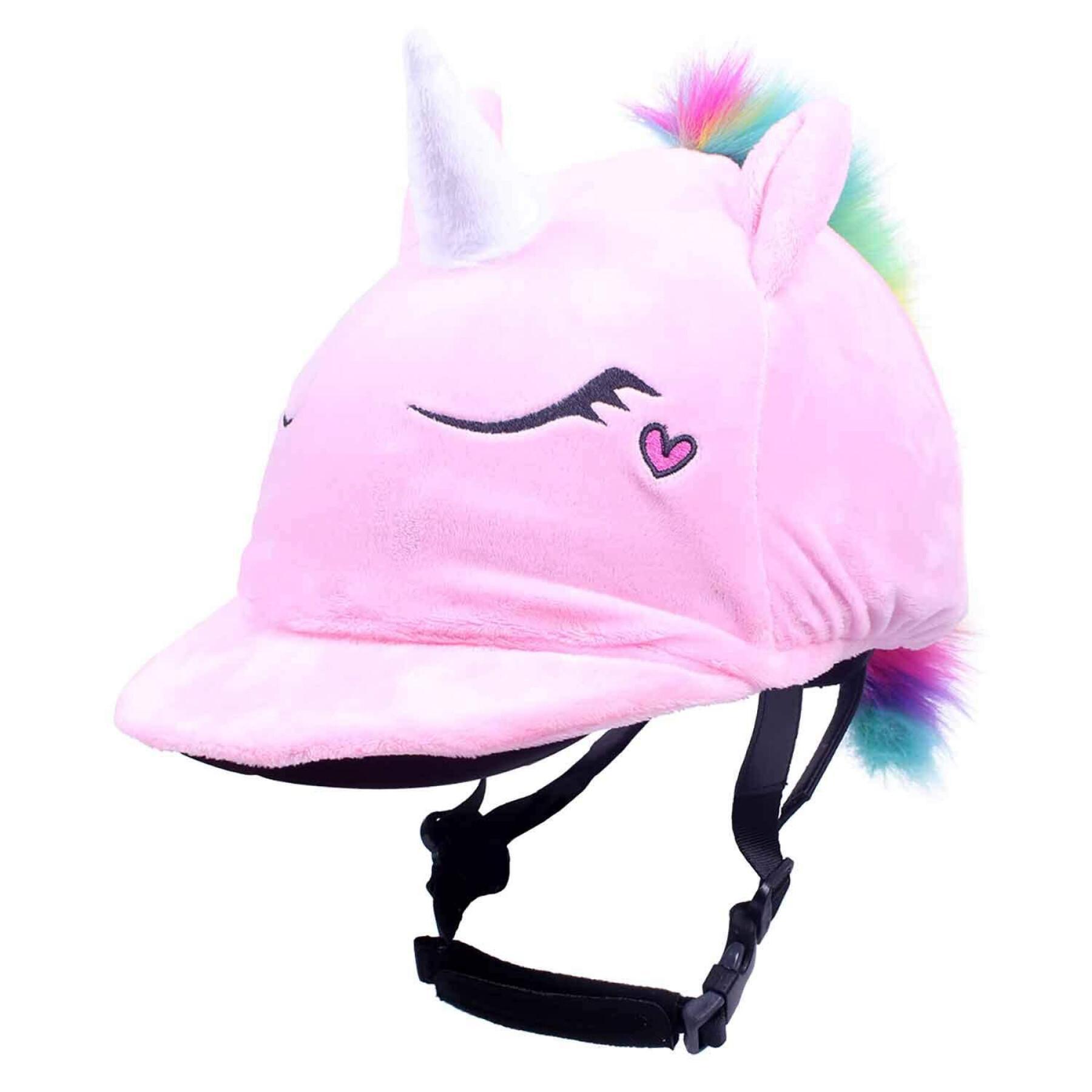 Cappuccio per casco da equitazione QHP Unicorn