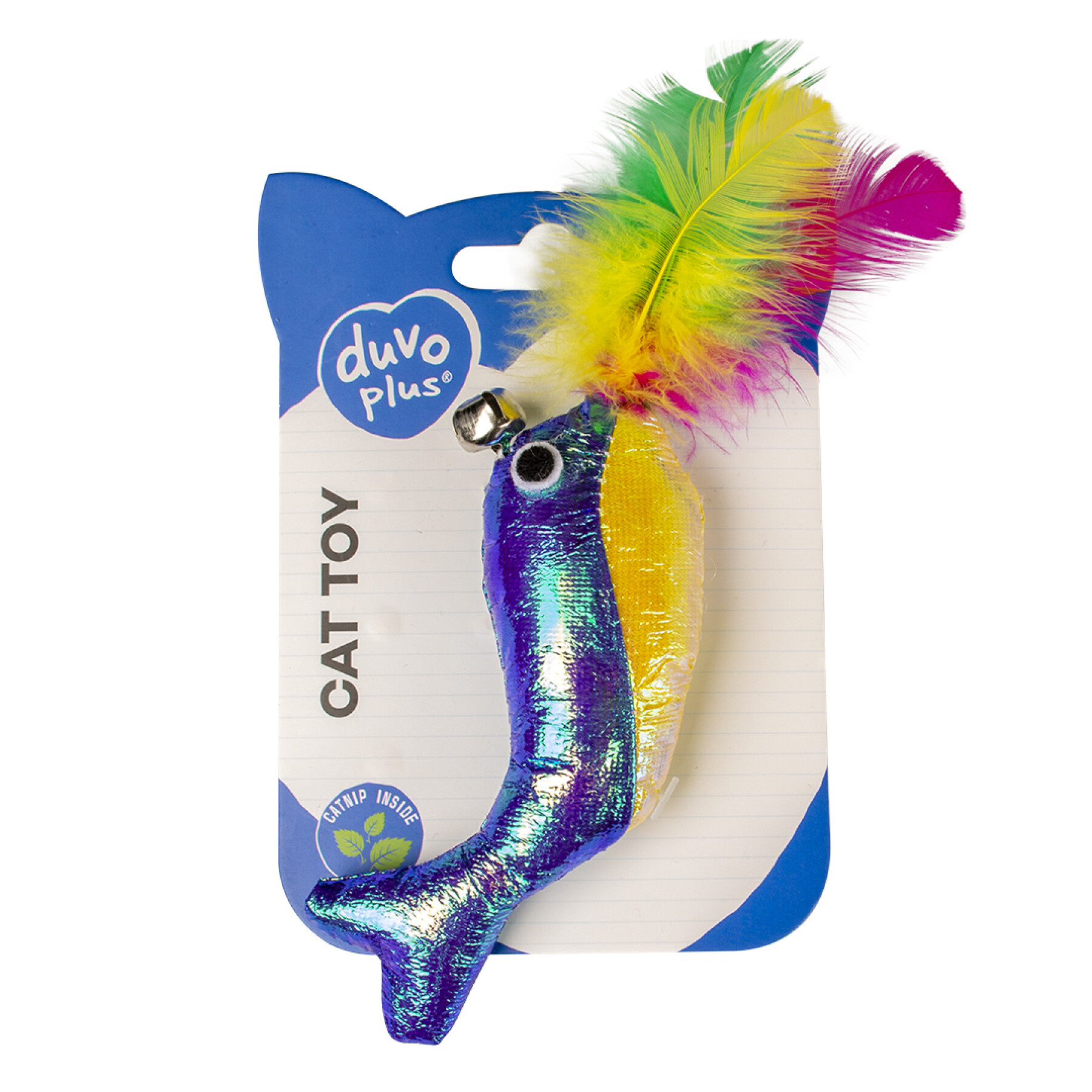 Balena giocattolo per gatti con elastico Duvoplus Blinky