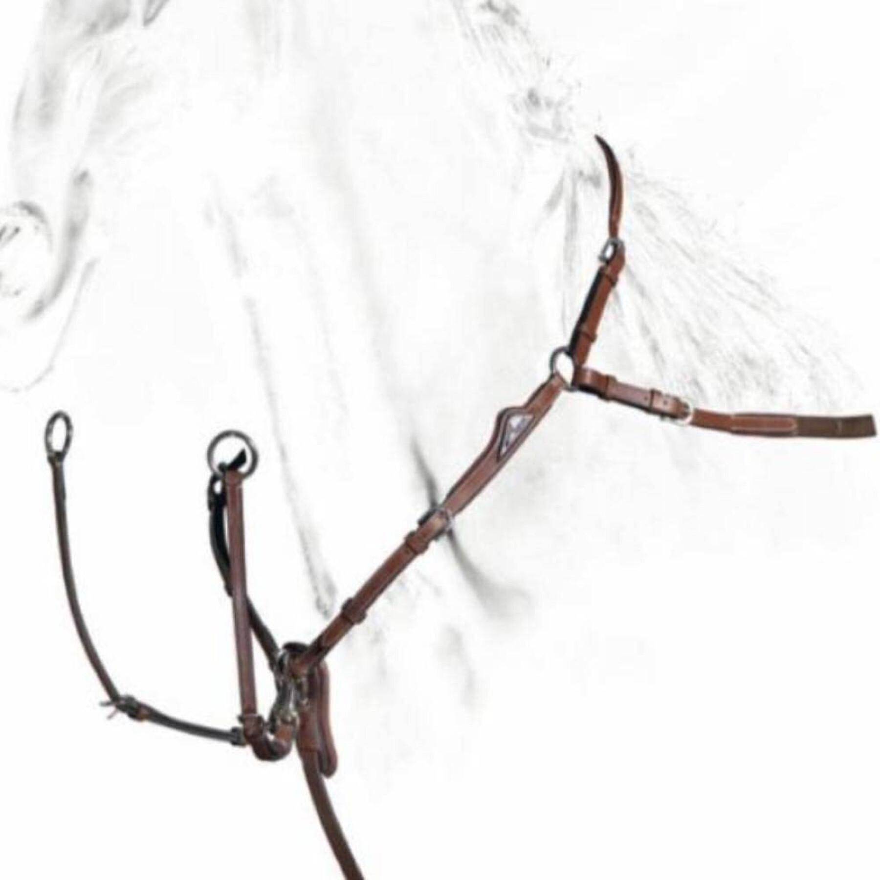 Collare da caccia per cavalli con martingala rimovibile Equiline