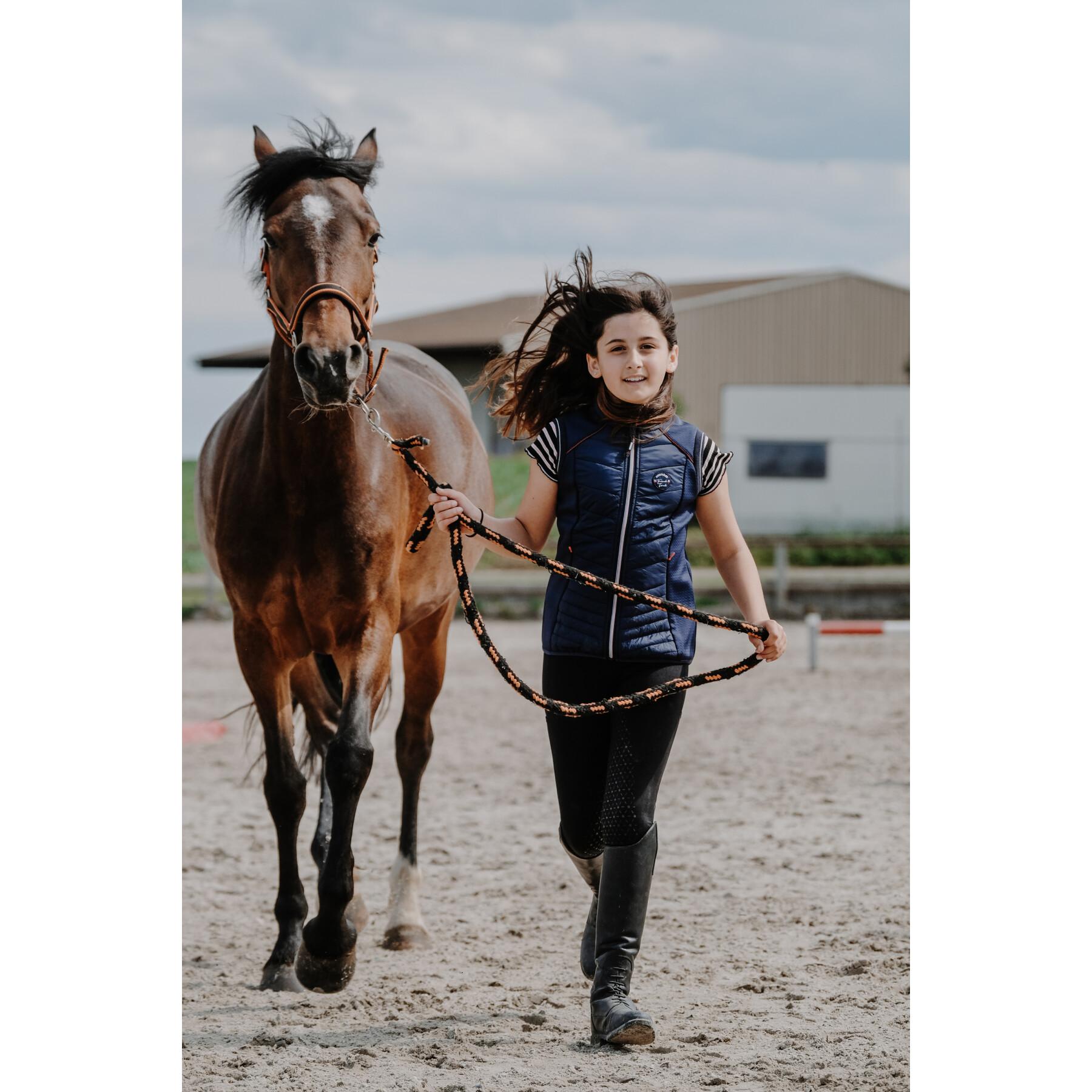 Gilet da equitazione ibrido per ragazze Equithème Luna