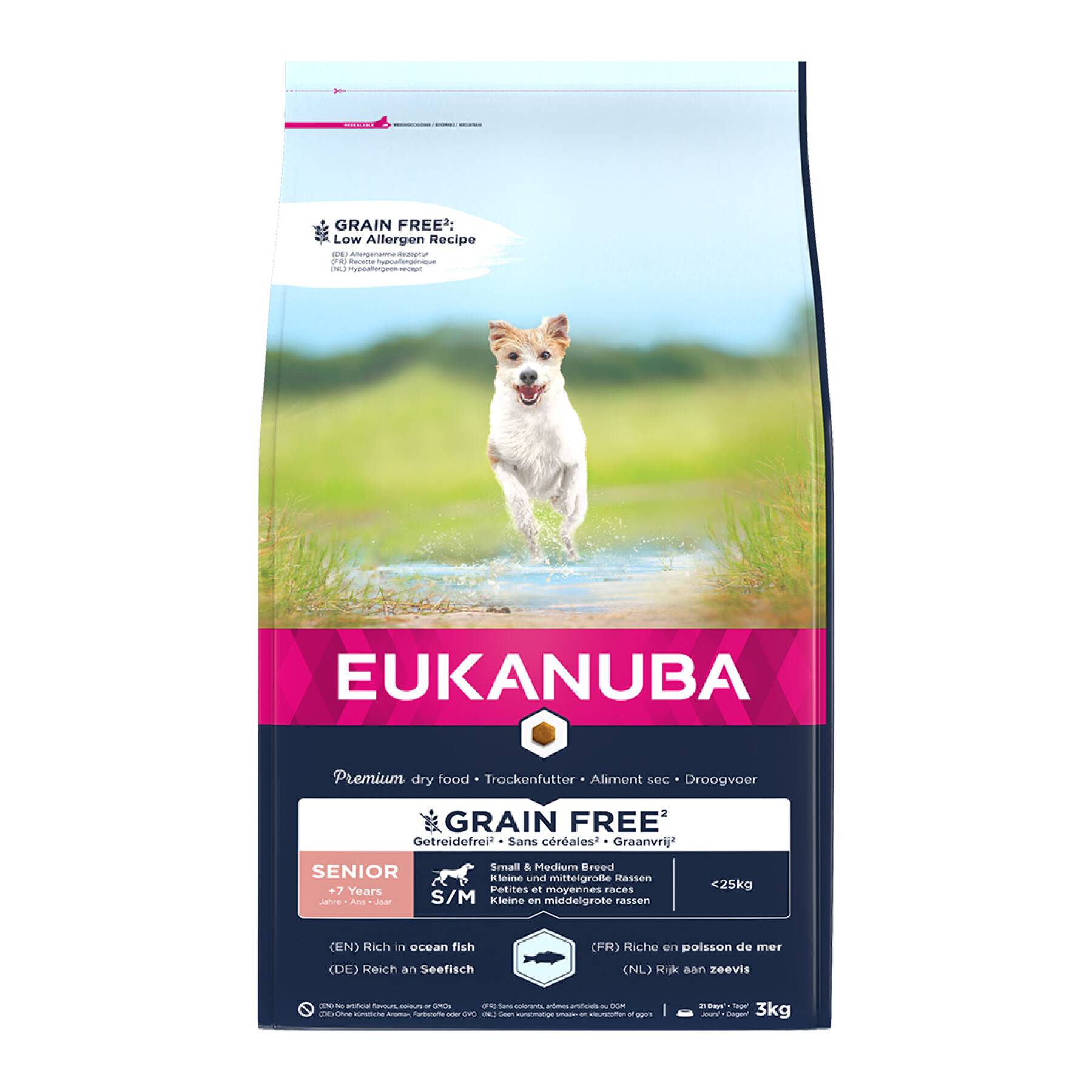Integratore alimentare per cani Eukanuba Grainfree Ocean Fish S/M