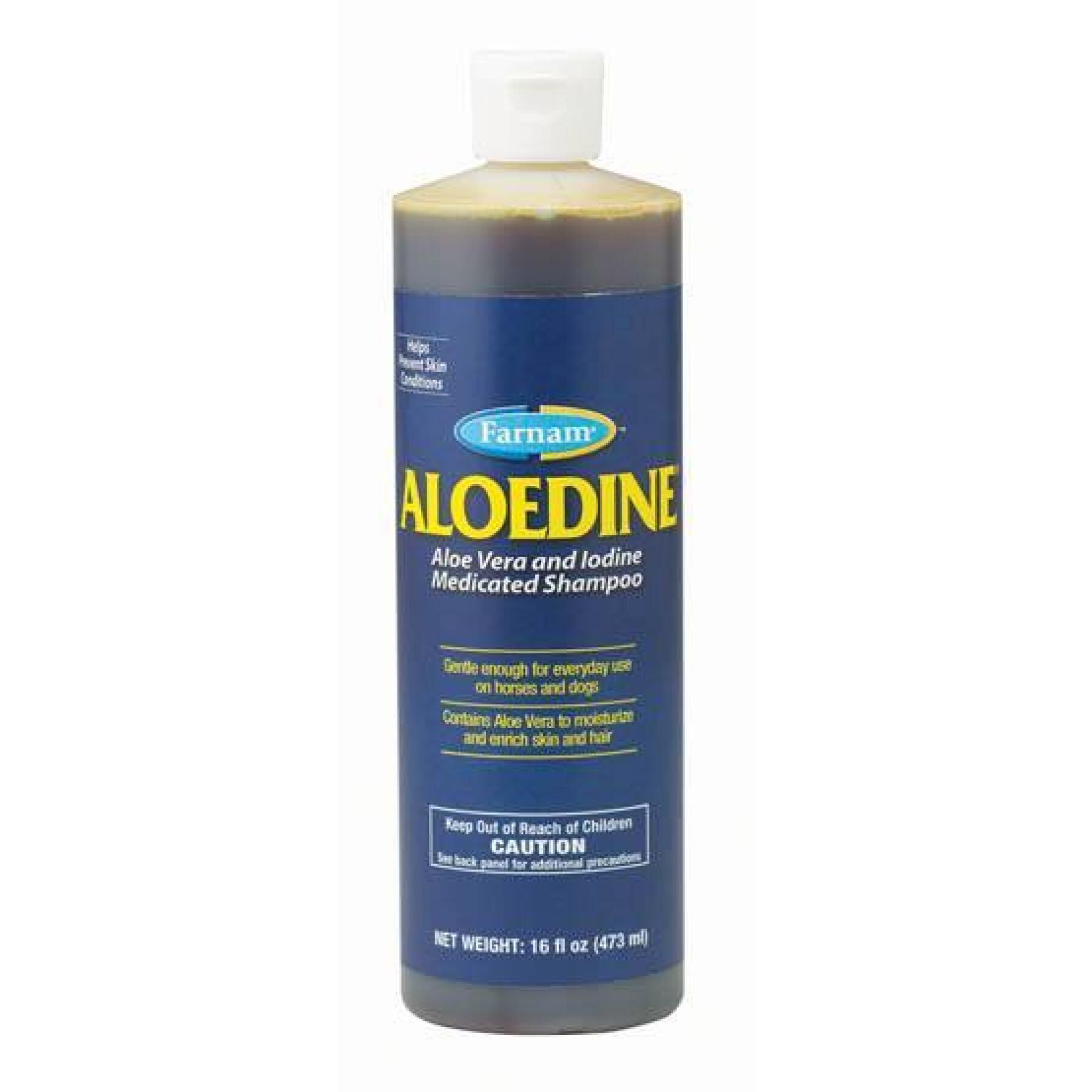 Shampoo disinfettante per cavalli Farnam Aloedine 473 ml