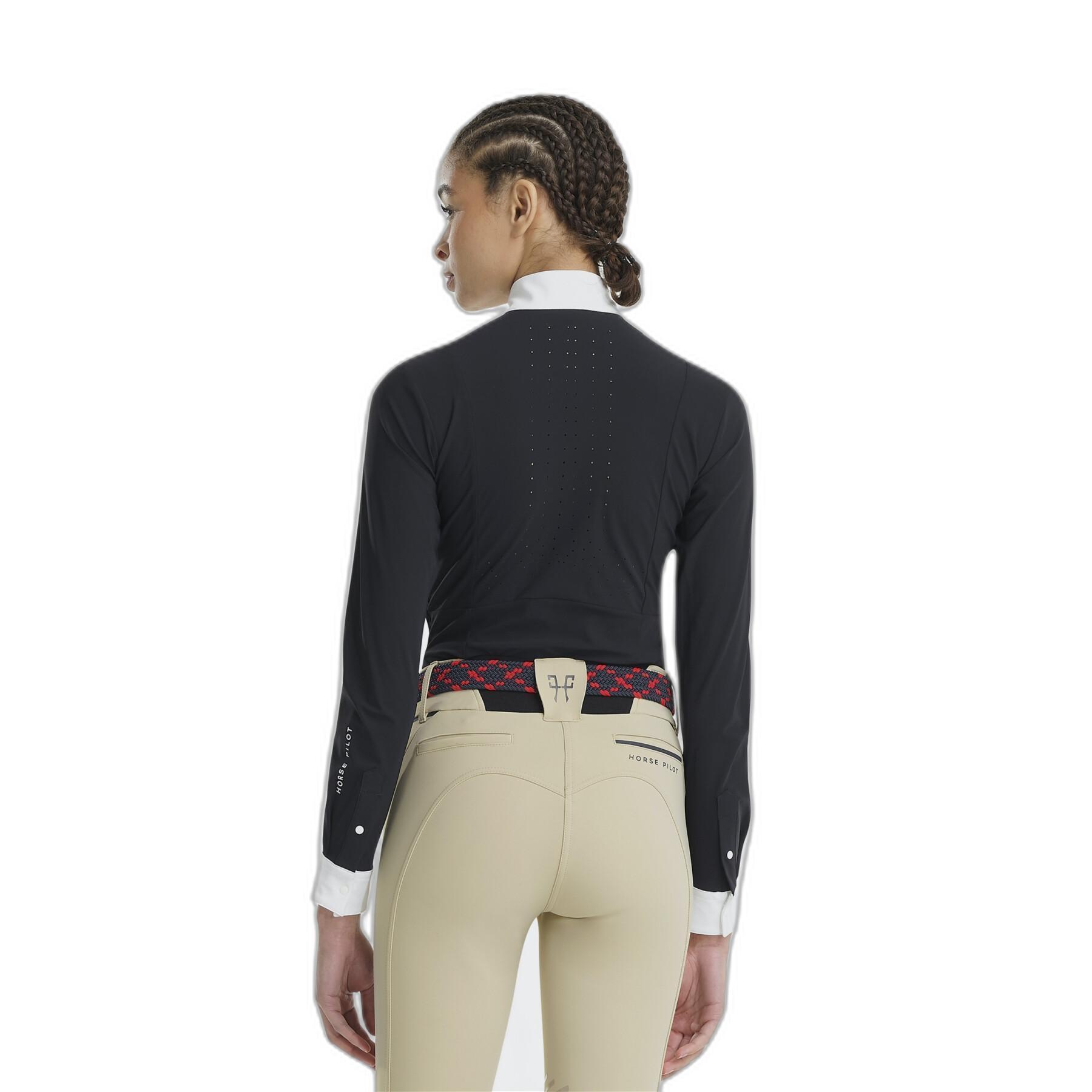 Camicia da esposizione a maniche lunghe da donna Horse Pilot Monica