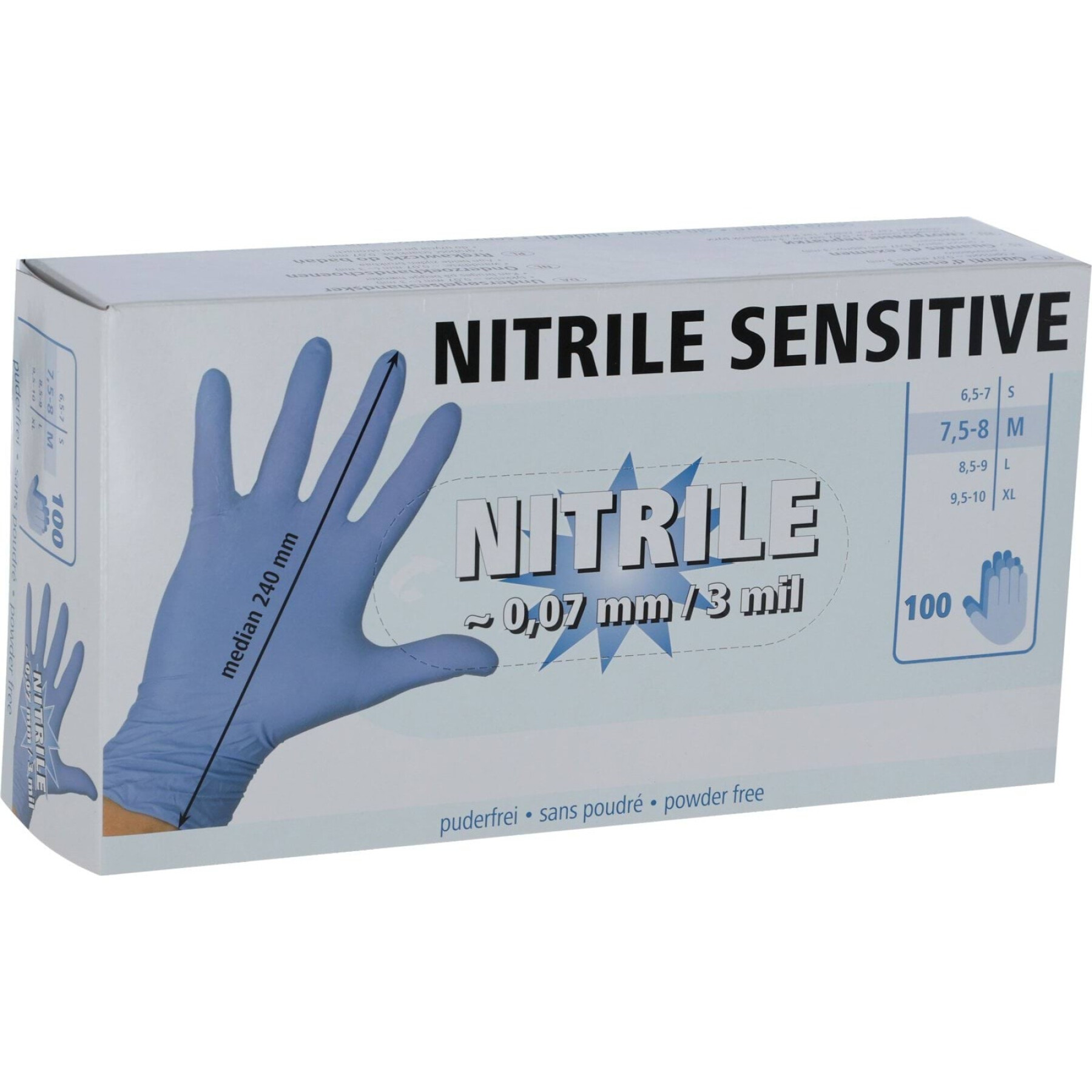 Guanti monouso in nitrile Kerbl Sensitive (x50)