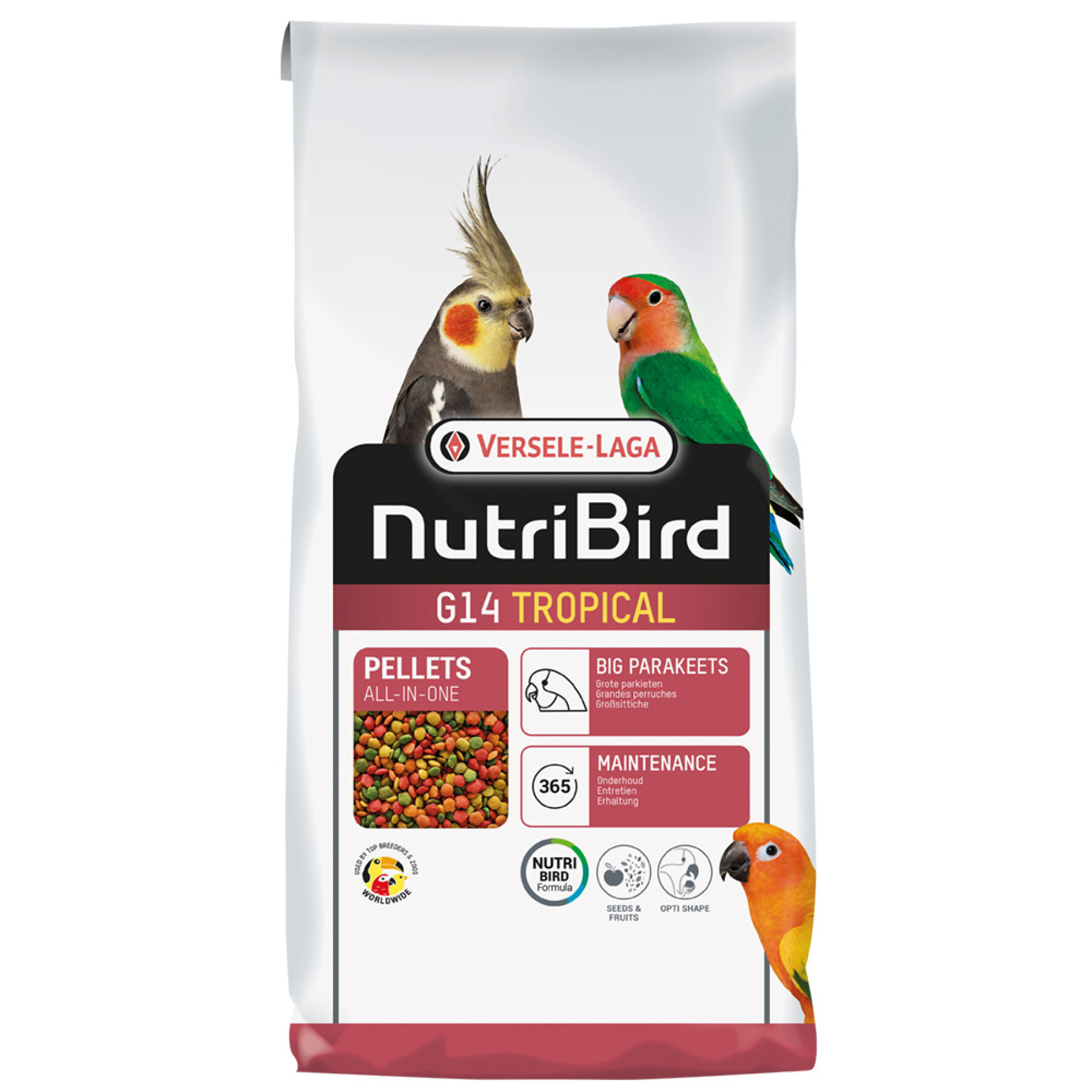 Integratore alimentare per uccelli Nobby Pet Nutribird G14 Tropical 10 kg