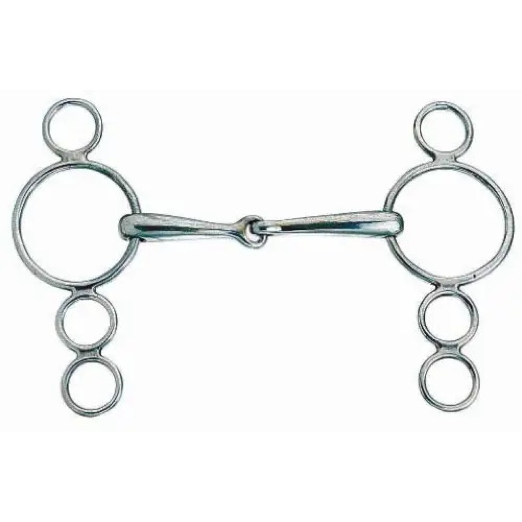 Morso articolato a 3 anelli in acciaio inox per cavalli olandesi Weatherbeeta Korsteel