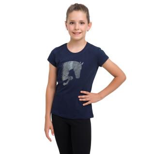 T-shirt da bambina in cotone Cavalliera Jumping Star