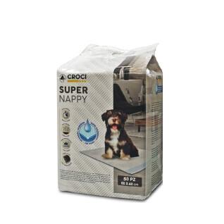 Confezione da 50 salviette igieniche per cani Croci Canifrance Super Nappy
