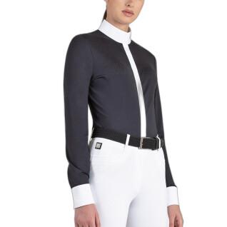 Camicia da competizione di equitazione da donna Equiline Cindrac