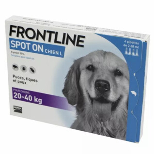 Disinfestazione per cani Frontline de 20/40 kg Spot On (x4)