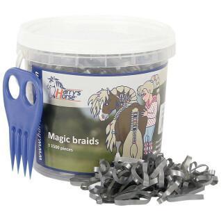 Benda elastica per cavalli Harry's Horse Magic braids, pot