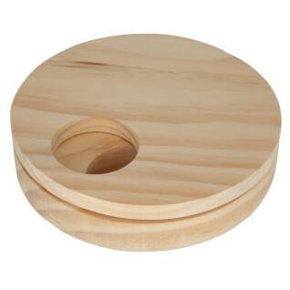 Gioco di puzzle per roditori con disco rotante in legno Kerbl