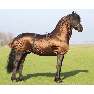 Coperta anti-eczema per cavalli con copricollo lungo QHP