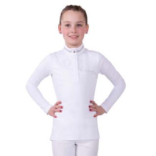 Camicia da concorso di equitazione per bambina QHP Fenna