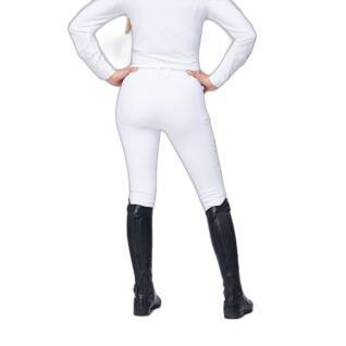 Pantaloni da equitazione da donna a media aderenza Sabbia Bianca Venus