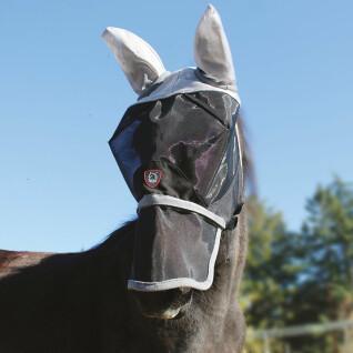Maschera antimosche per cavalli con patta nasale rimovibile Tattini