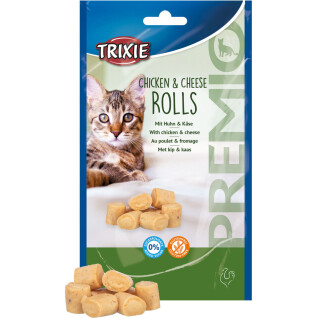 Bocconcini per gatti Trixie Premio Chicken & Cheese Roll (x6)