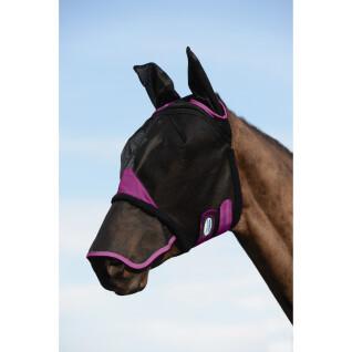 Maschera antimosche per cavalli in rete resistente con protezione per orecchie e muso Weatherbeeta Comfitec Deluxe