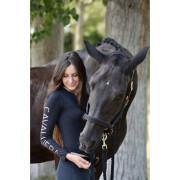 Camicia da equitazione a maniche lunghe da donna ad alte prestazioni Cavalliera Rose Gold