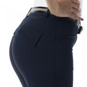 Pantaloni da equitazione da ragazza con fondo in silicone Equithème Micro