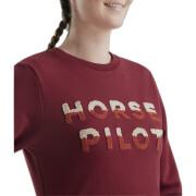 Felpa a girocollo equitazione donna Horse Pilot Team